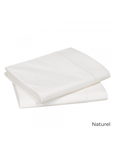 Drap plat satin de coton Drap plat satin de coton
