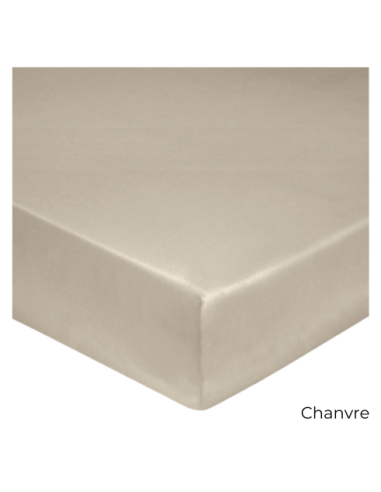 Drap housse satin de coton Drap housse satin de coton