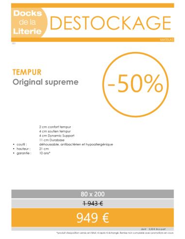 Matelas Original suprême 80x200 Matelas Original suprême 80x200