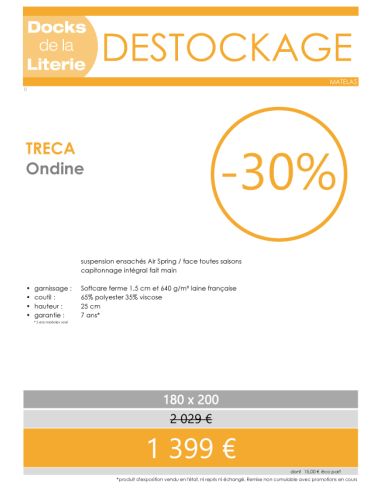 Matelas Ondine ferme 180x200 Matelas Ondine ferme 180x200